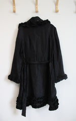 Joseph Ribkoff Black Belted Ruffle Dress | 6