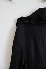 Joseph Ribkoff Black Belted Ruffle Dress | 6
