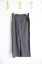 NEW Haggar Stretch Gray Midi Skirt | 4