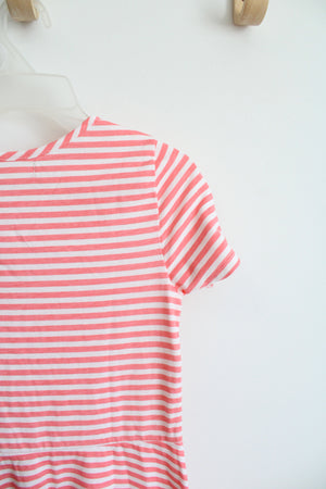 NEW Btween Pink & White Striped LOVE Flower Dress | Youth 14/16