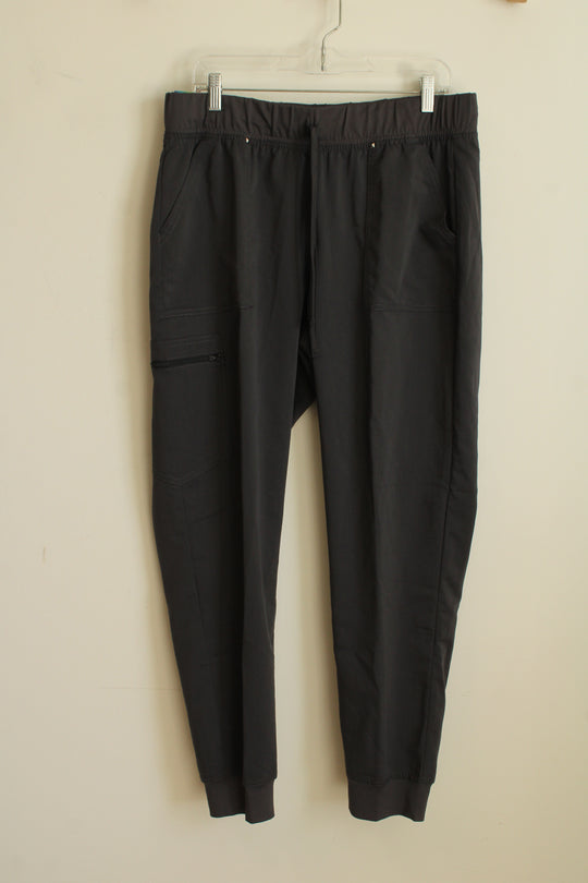 NEW Scrubstar Gray Ultimate Yoga Drawstring Jogger | L