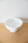 Fenton Milk White Glass Hobnail Footed 6-Candle Holder