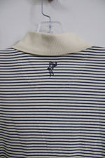 Ashworth Wyncote Golf Club Yellow Blue Striped EZ-Tech Polo Shirt | L