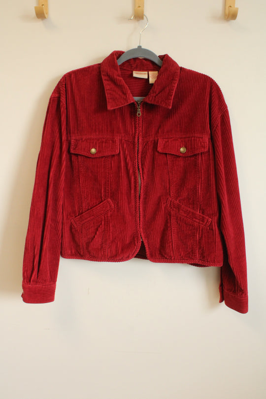 Crossroads Red Corduroy Vintage Cotton Jacket | L
