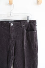 Buffalo David Bitton Supreme Mid Rise Skinny Stretch Gray Corduroy Pants | 12