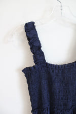 NEW Lilly Pulitzer Navy Hadly Smocked Maxi Dress | S