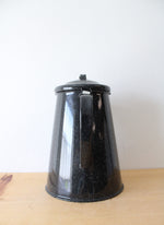 Vintage Black Speckled Enamel Kettle