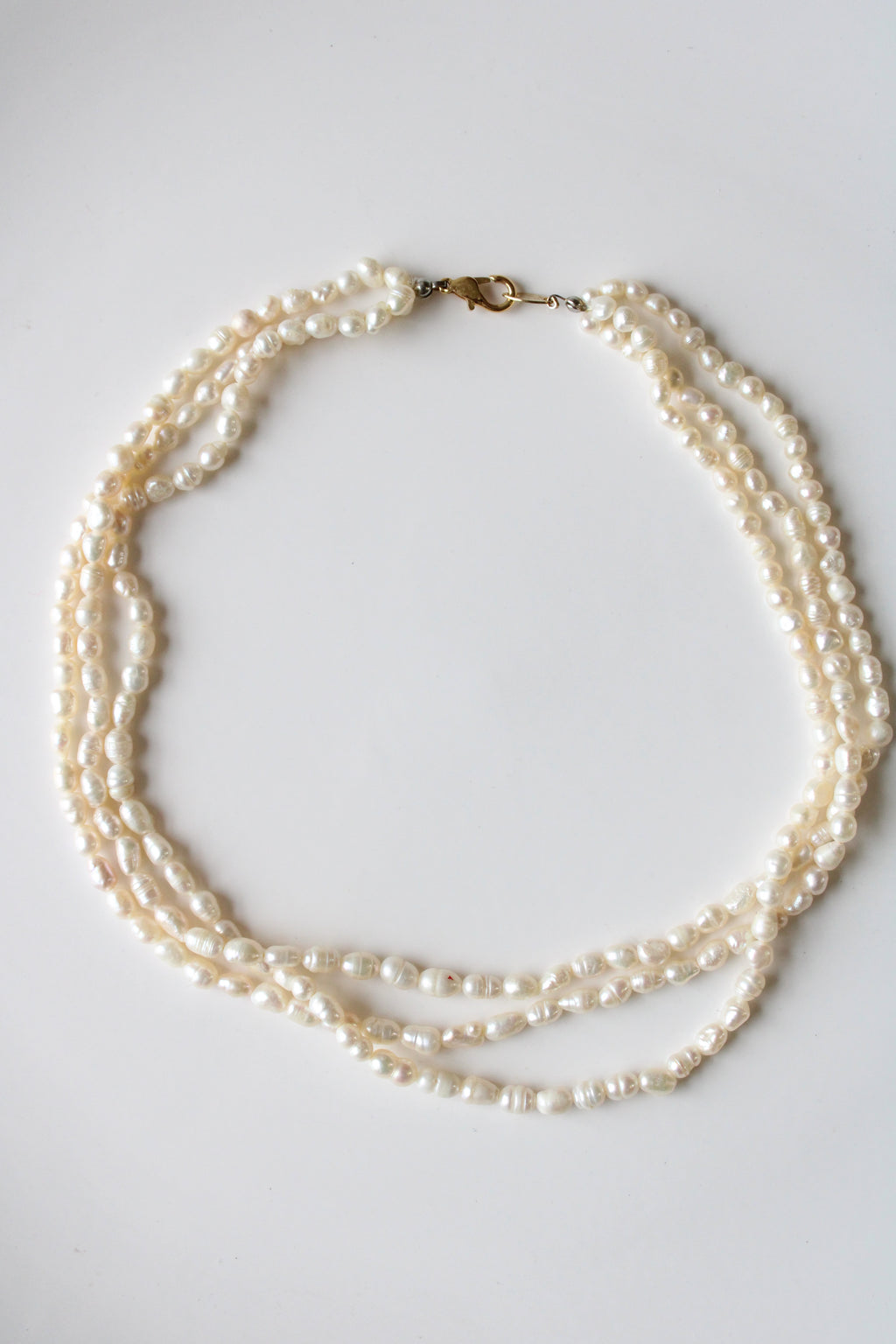 3 Stand Baroque Pearl Necklace