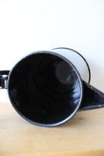 Vintage Black Speckled Enamel Kettle