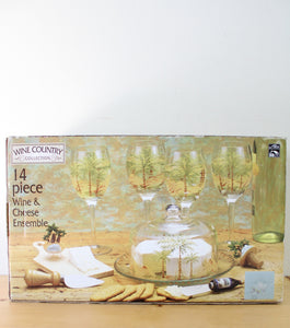 NEW Wine Country Collection 14 Piece Wine & Cheese Ensemble