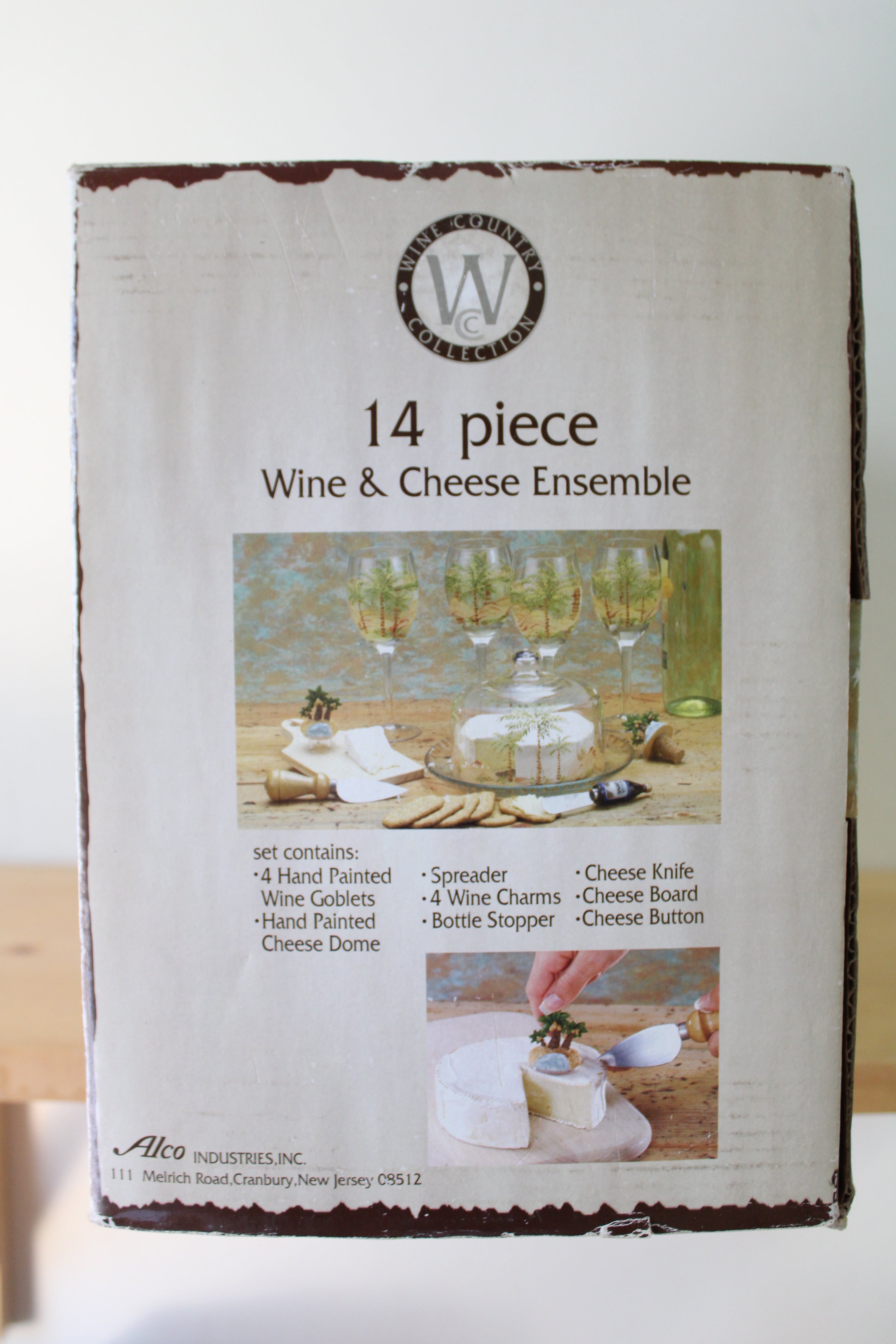 NEW Wine Country Collection 14 Piece Wine & Cheese Ensemble