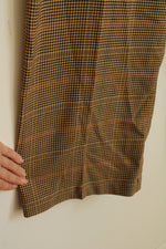 Autres Filles Tan and Brown Plaid Dress Pants | XL