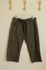 Dahlia Collection Olive Green Cargo Pocket Capris | 8