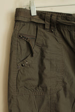 Dahlia Collection Olive Green Cargo Pocket Capris | 8