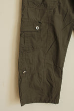 Dahlia Collection Olive Green Cargo Pocket Capris | 8