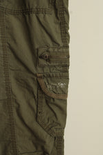 Calvin Klein Performance Army Green Cargo Pocket Capris | S