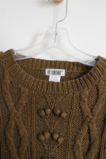 NEW De Rotchild Vintage Winter Green Brown Knit Sweater | M