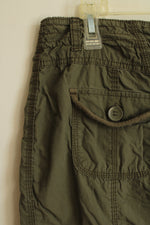 Calvin Klein Performance Army Green Cargo Pocket Capris | S