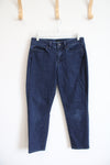 New York & Company Navy & White Striped Capri Pants | 10