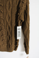 NEW De Rotchild Vintage Winter Green Brown Knit Sweater | M