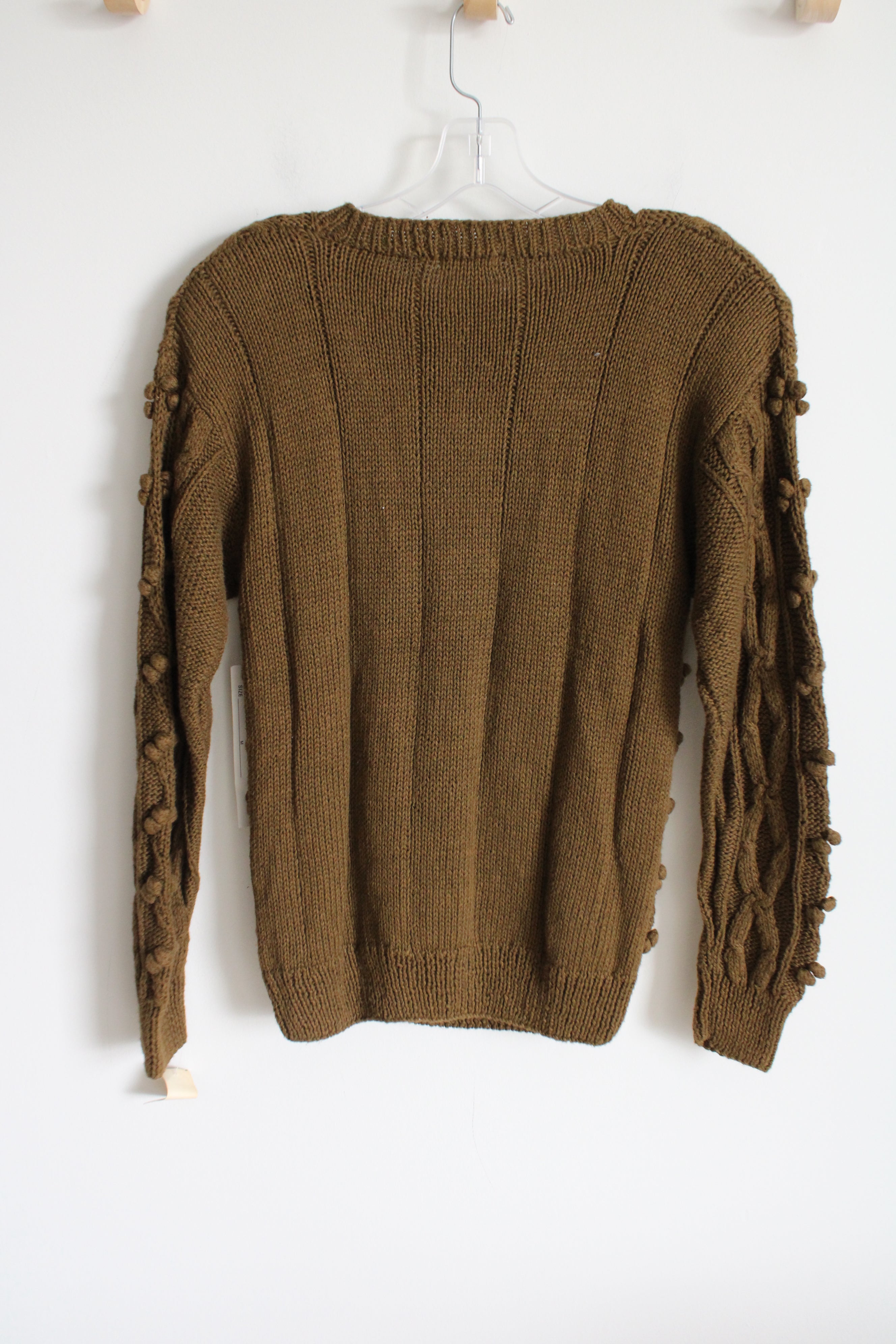 NEW De Rotchild Vintage Winter Green Brown Knit Sweater | M