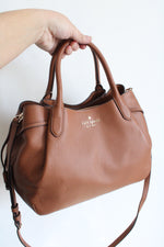 Kate Spade Brown Leather Dumpling Satchel Bag