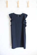 Banana Republic Navy Flutter Sleeve Dress | XS