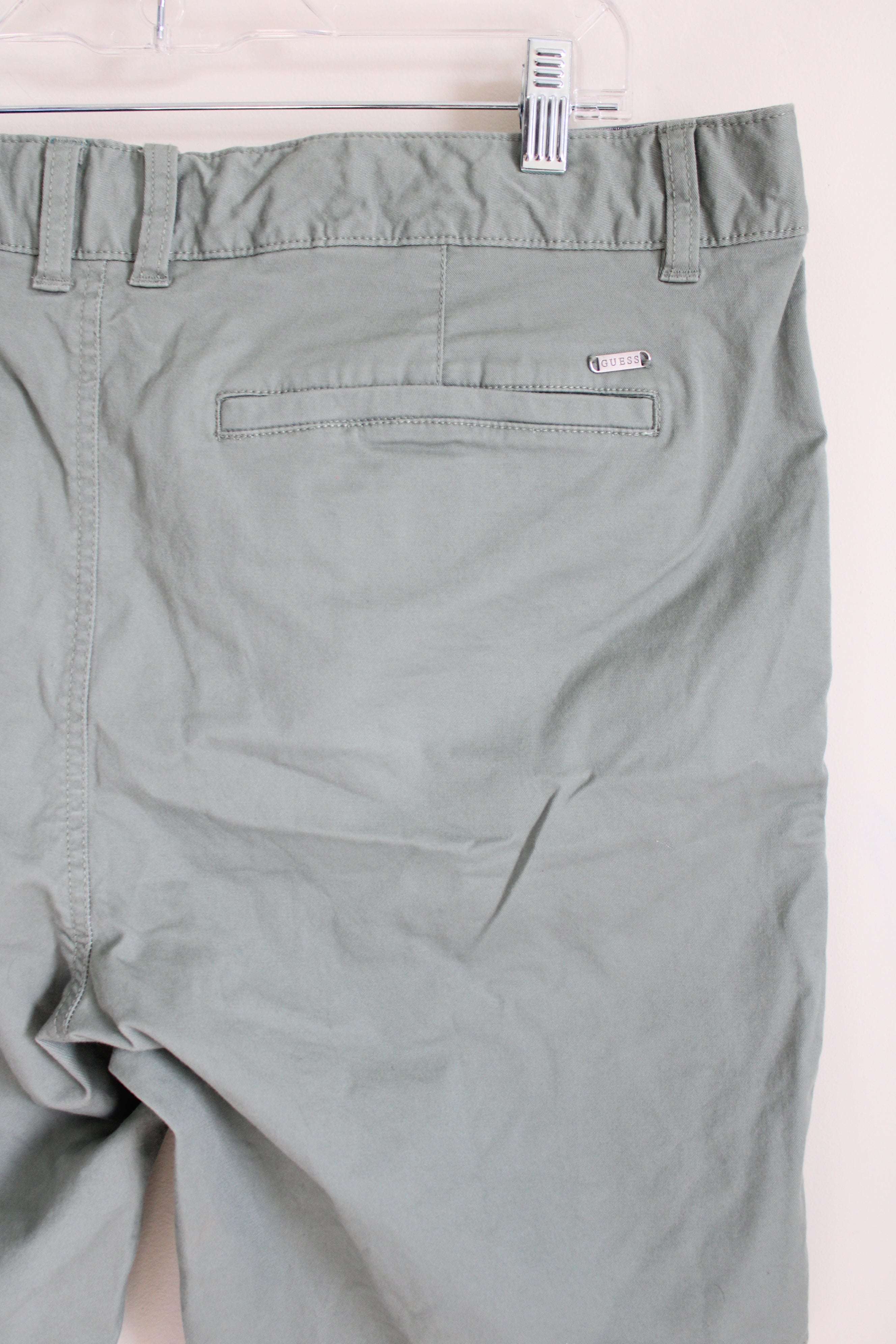 Guess Blue Green Chino Shorts | 38