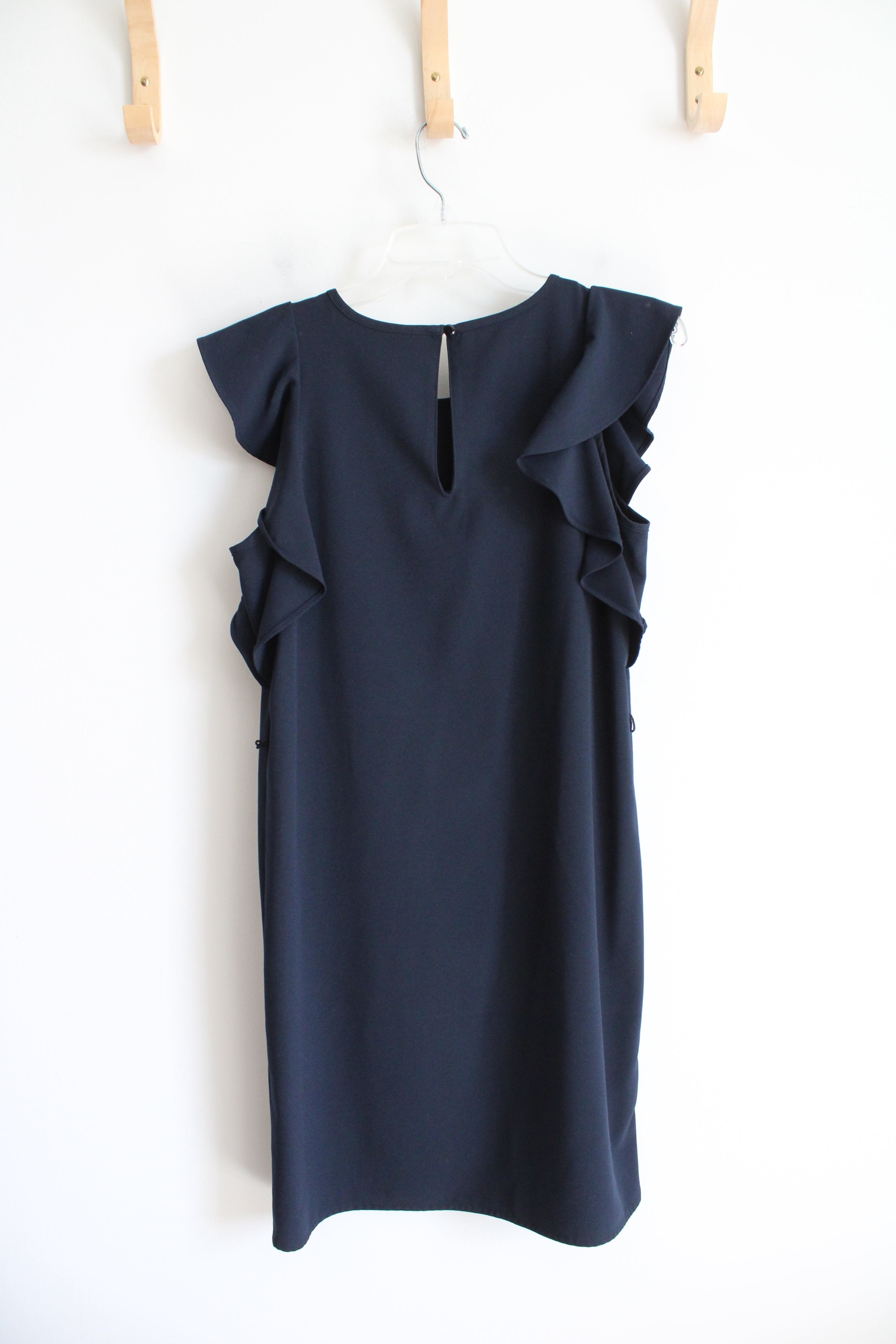 Banana Republic Navy Flutter Sleeve Dress | XS