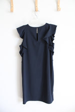 Banana Republic Navy Flutter Sleeve Dress | XS