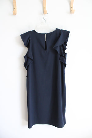 Banana Republic Navy Flutter Sleeve Dress | XS