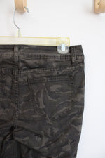 a.n.a Green Camo Jeggings | 27/4 Petite