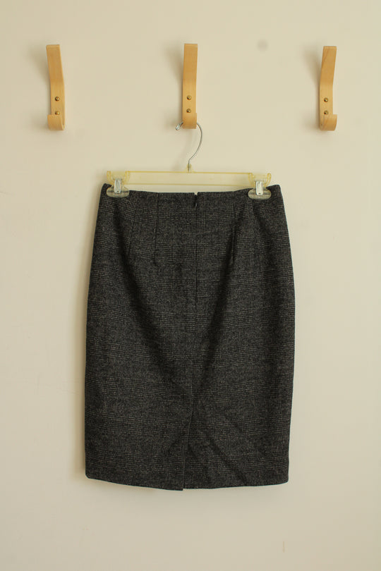 NEW Ann Taylor Gray Wool Blend Pencil Skirt | 0P