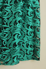 Unbranded Teal and Black Lace Overlay Skirt