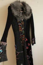 Griffolie Wool Blend Knit Long Cardigan | 3