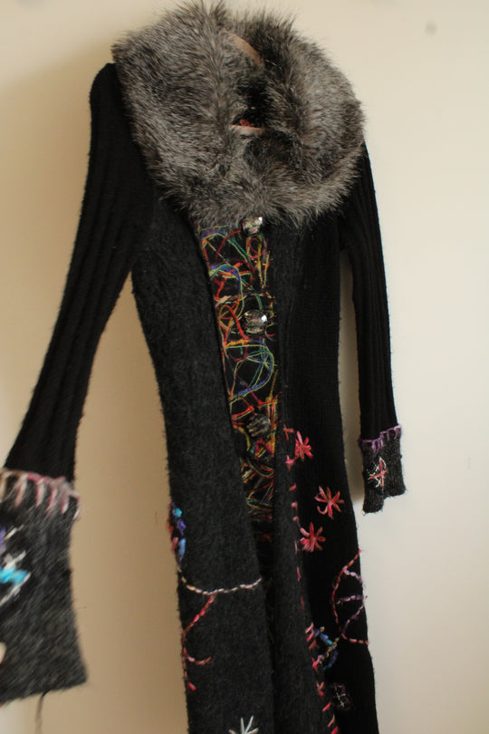 Griffolie Wool Blend Knit Long Cardigan | 3