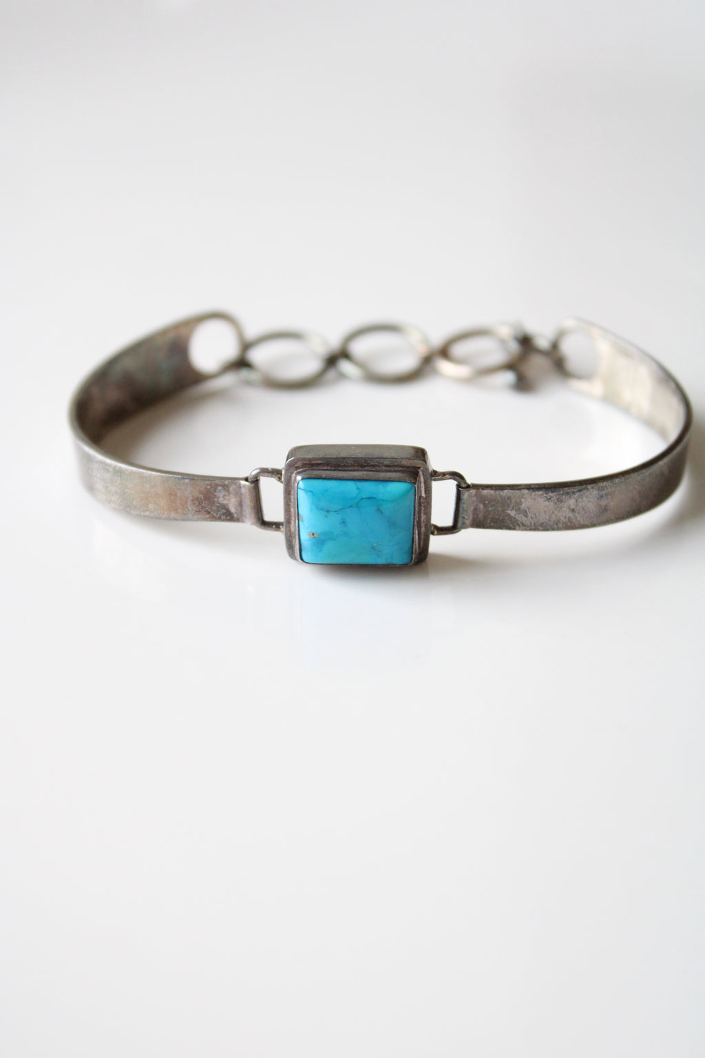 Turquoise Sterling Silver Toggle Bracelet
