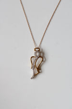 10K Gold Angel Pendant Necklace