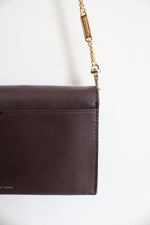 Michael Kors Cece Brown Card Holder Clutch Chain Strap Bag