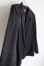 NEW Johnston & Murphy Black Leopard Print Blazer | M