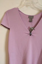 NEW Sigrid Olsen Light Purple Knit Top | M