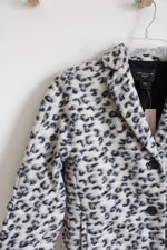 NEW Ann Taylor Cream & Black Wool Blend Coat | XXS Petite