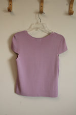 NEW Sigrid Olsen Light Purple Knit Top | M