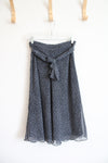 East 5th Black & Blue Patterned Tied Skirt | 4