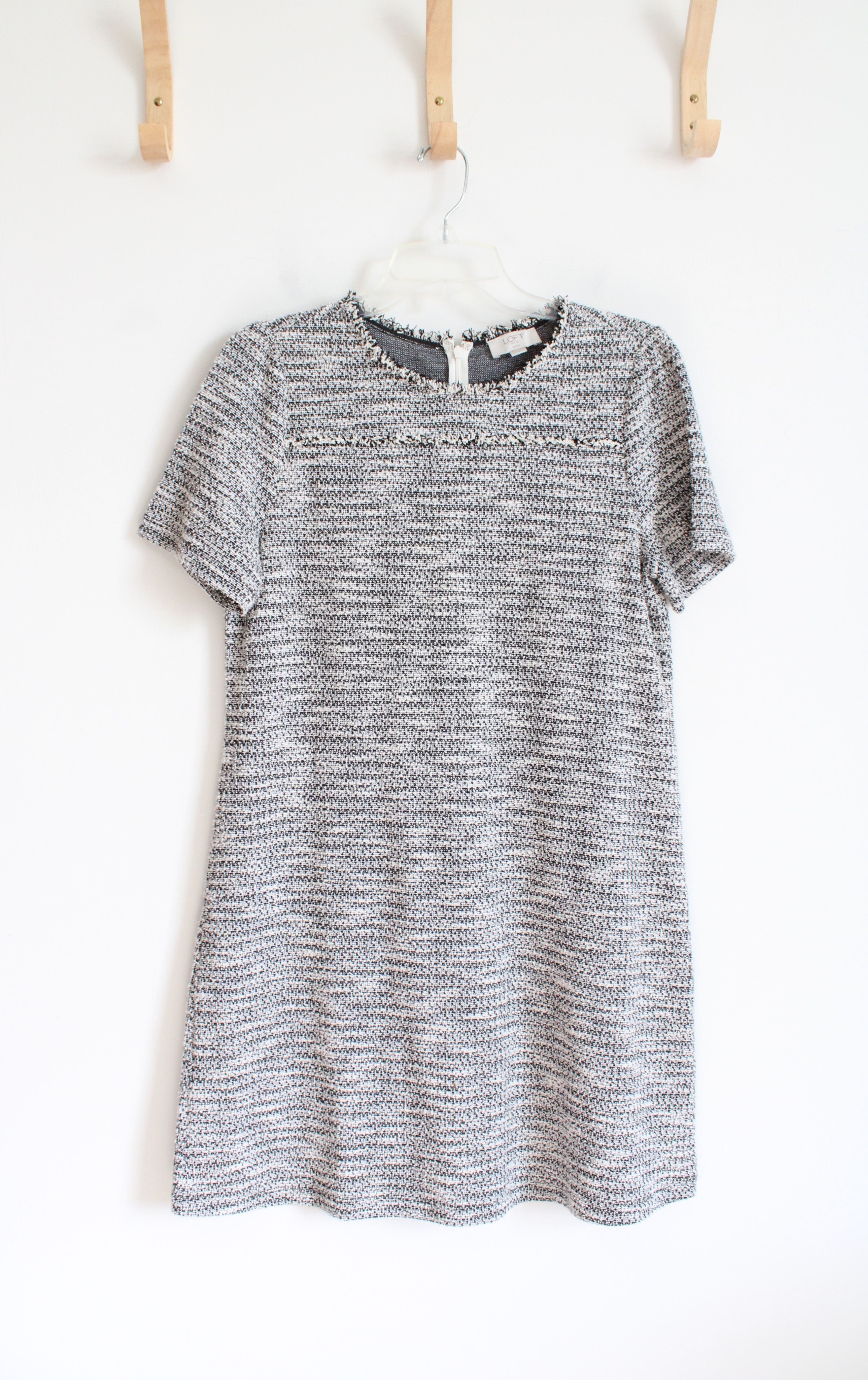 LOFT Black & White Tweed Dress | S Petite LOFT Black & White Tweed Dress | S Petite