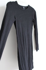 Art Class Black Ribbed Long Sleeved Dress | Youth XL (14/16)
