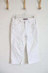 Gloria Vanderbilt White Capri Pants | 6