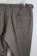 Haggar Classic Fit Premium No Iron Brown Khaki Pant | 38X29