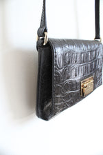 Kate Spade Embossed Black Leather Crossbody Bag