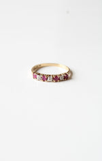 Ruby Chip 10K Yellow Gold Ring | Size 6